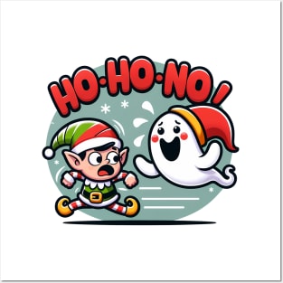 Ho ho ho christmas spirit ghost Posters and Art